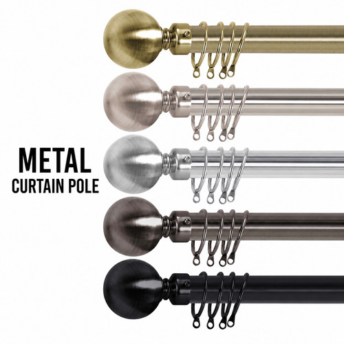 Curtain pole extendable metal - curtain,