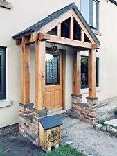 Solid Oak Porch  " The Worcester " Solid Oak Porch - 1600mm Wide x 850mm Depth