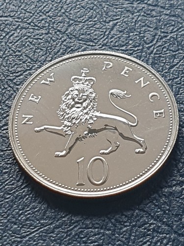 1971 proof 10p crowned - 10p, lion
