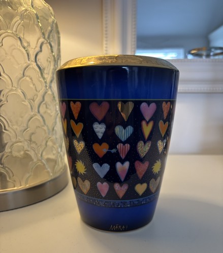 Heart blue vase mara - blue,