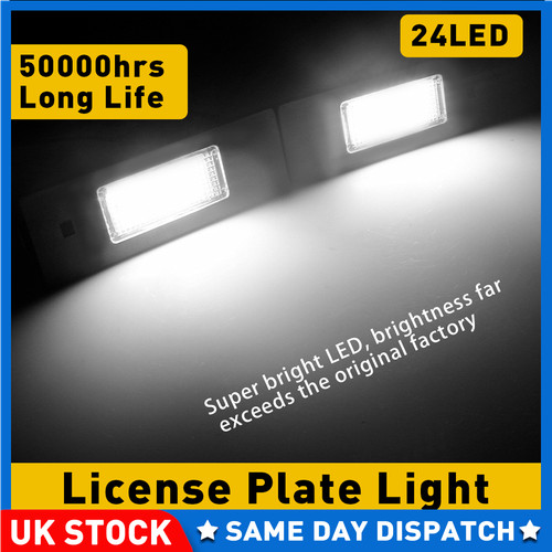 White 24led number plate lamp - white,