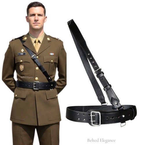 Sam browne belt black genuine - sam,