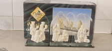 Glass Christmas Nativity Candle Holder,  With Tea Lights, In It's Original Box.