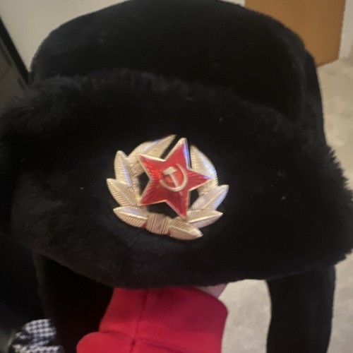 Ushanka faux fur hat - , ussr