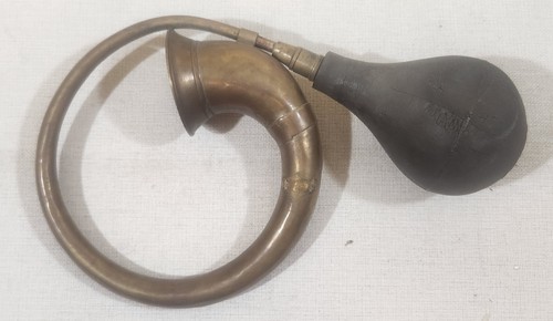 Vtg brass circular automobile - brass,