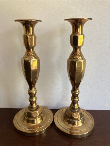 Pair vintage heavy ornate - of,