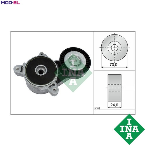 Tensioner lever vribbed - vribbed, belt