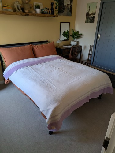 Vintage wool mix blanket - vintage,