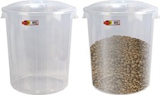 2X Plastic Bucket 50L Lid