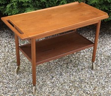 STUNNING DANISH TEAK RARE TROLLEY BY KURT OSTERVIG FOR JASON FURNITURE MODEL 110