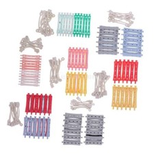 Set of 12 Hair Perm Rods with Rubber Bands, Barber Hairdressing Hair Rollers