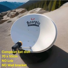 Satellite Dish UNIVERSAL for Sky, 70CM Freesat, Canal+, Sky Italia,3% Rusty