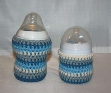 Handmade crochet baby bottle