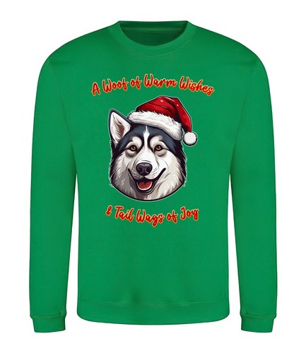 Siberian husky christmas dog - husky,