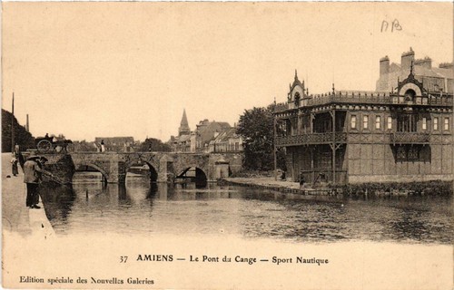 Old postcard amiens le - amiens,