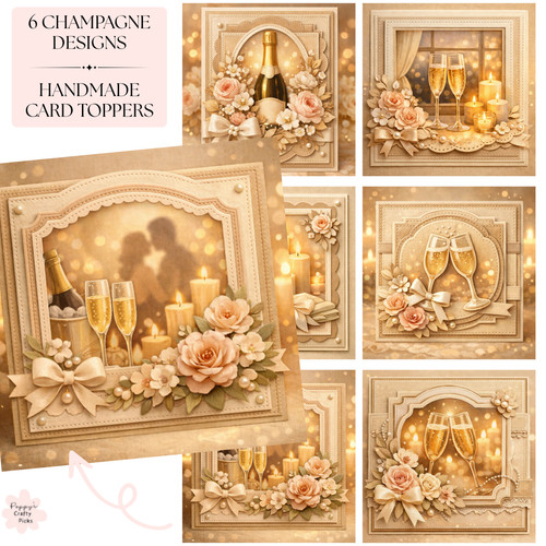 Anniversary champagne card - anniversary,