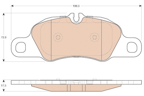 Front brake pad - pad, set