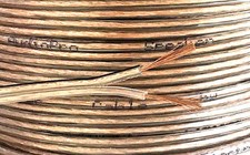 50m Reel of AudioPro 22 AWG Transparent Hi-Fi Speaker Cable 2 x 29 Strands