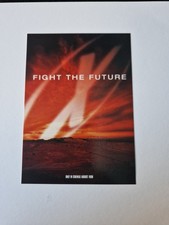 X FILES postcard  - The X Files Fight The Future - FIGHT THE FUTURE