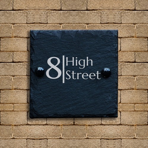 Personalised slate house sign - slate,
