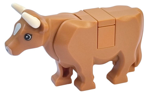 Lego medium nougat cow - medium, (tile