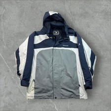 Vintage 90s (90s) Quiksilver Hooded Snow/ski Jacket in Gray XL