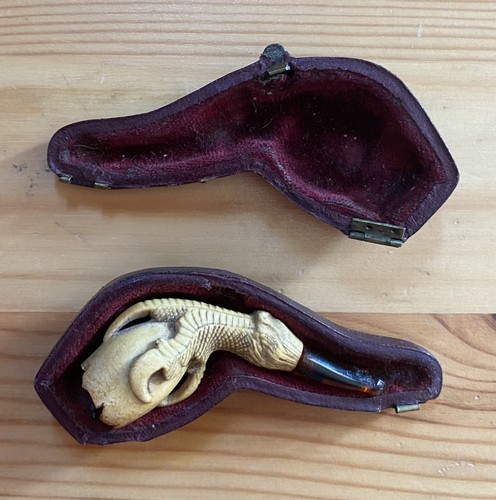 Victorian carved meerschaum - carved,