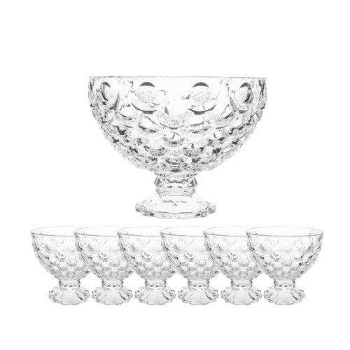 Piece footed glass - piece, bowls