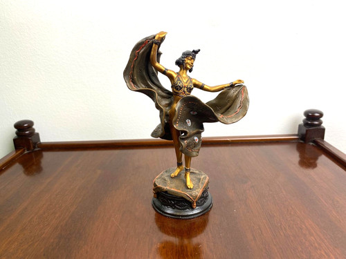 Bronze sculpture dancer - bronze, a