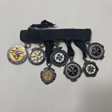 St John Ambulance Set of Medals WWII Silver Hallmarked Enamel Collection of 7