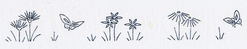 Vintage embroidery transfer - vintage,