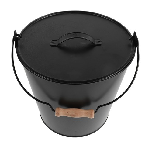 Ash bucket with lid metal - with,