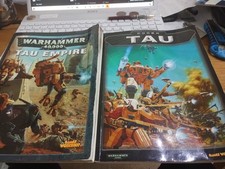 Warhammer 40 000 Tau Empire and Tau Codex Books Bundle Used Condition See Pics!