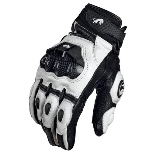 White black motorbike - black,