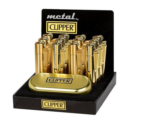 Metal gold clipper lighter - clipper,
