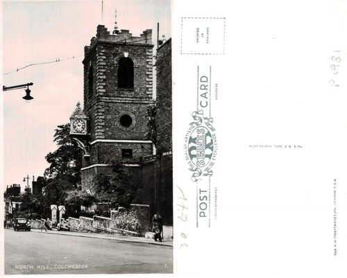Vintage postcard north - postcard, hill