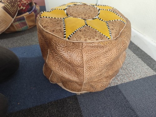 Handmade moroccan pouffe new - handmade,