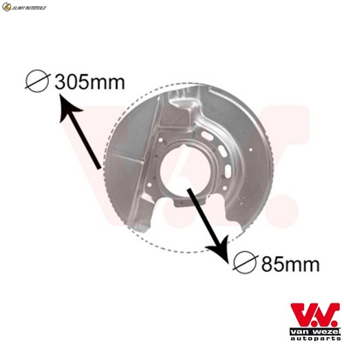 Splash plate brake disc - plate,