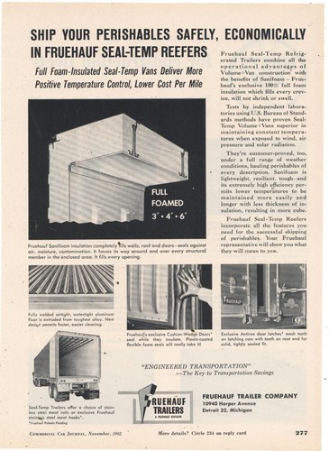1962 fruehauf trailer seal - 1962, ad: