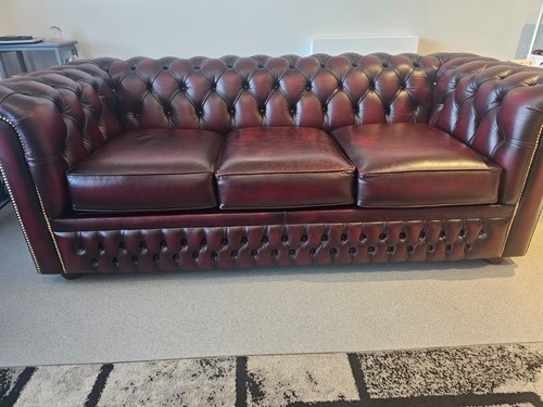 Seater leather chesterfield - leather,