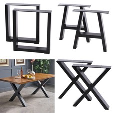 2x Industrial Metal Table Legs