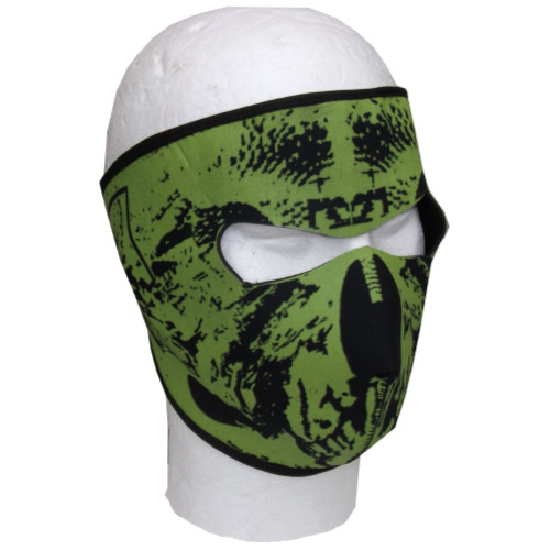 Neoprene green black - green, face