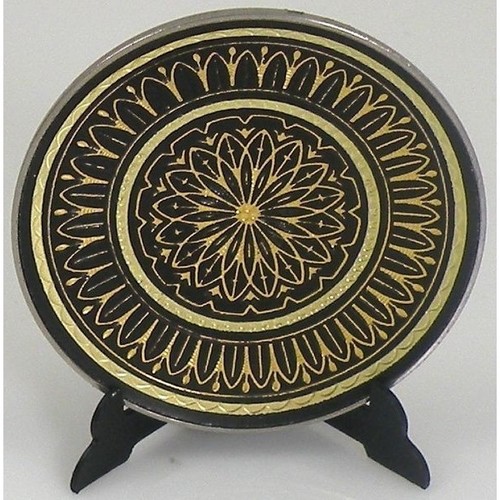 Damascene gold geometric - gold,