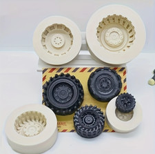 Vehicle Tyre Wheel Silicone Cake Topping Fondant Icing Mould Sugar Craft Mold UK