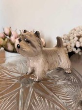Cute vintage pottery Cairn terrier dog figure