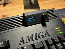 Amiga 500 600 A1200 GOTEK 3D Printed Box / FF 0.96 Blue OLed + Rotary in black