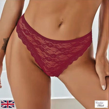 UK Sexy Men Red Lace Trim