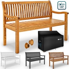 tillvex® garden bench wood parking bench solid terrace bench seat garden furniture 
