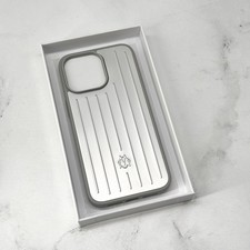 RIMOWA Tech Accessories - Aluminum Silver Case for iPhone 15 Pro Max