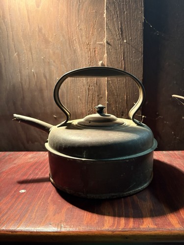 Vintage copper kettle - kettle,